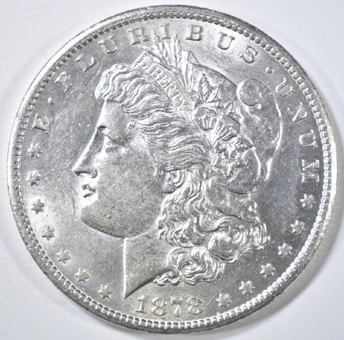 1878-CC MORGAN DOLLAR BU: WEEKLY COIN & CURRENCY AUCTIONS. ESTIMATE $350 - $400.