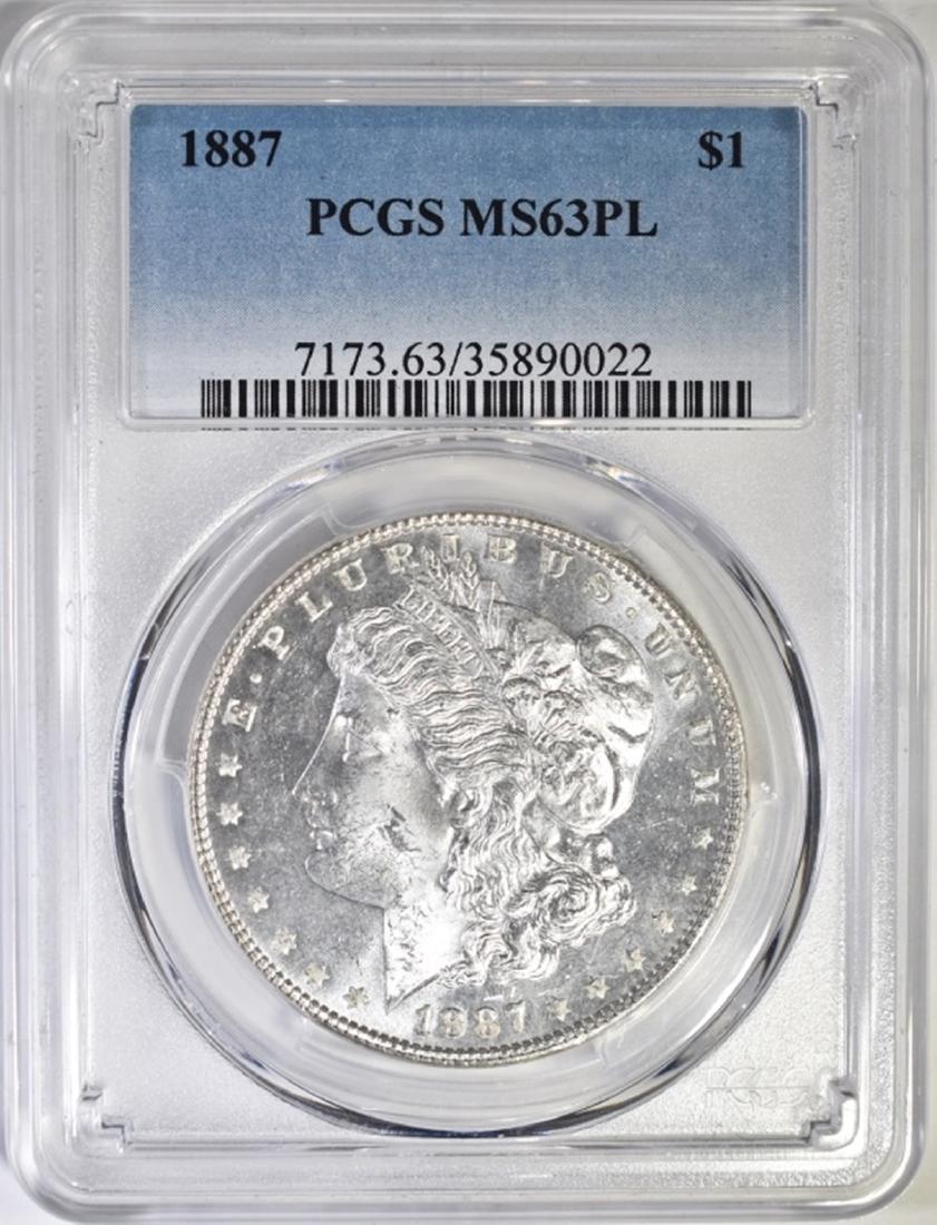 1887  MORGAN DOLLAR PCGS MS-63 PL (1 of 4)