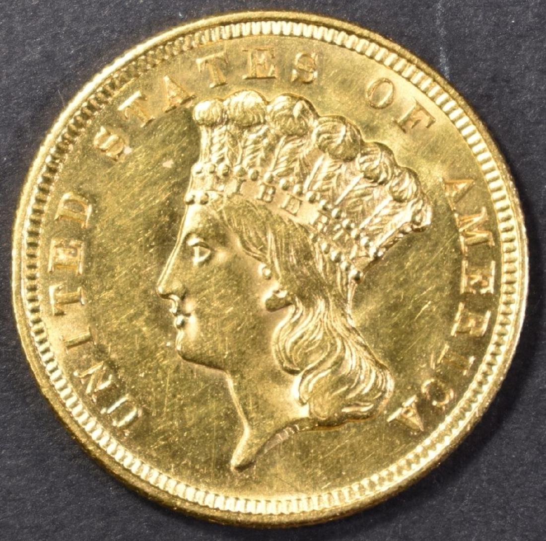 1856 $3.00 GOLD CH BU/ GEM BU (1 of 2)