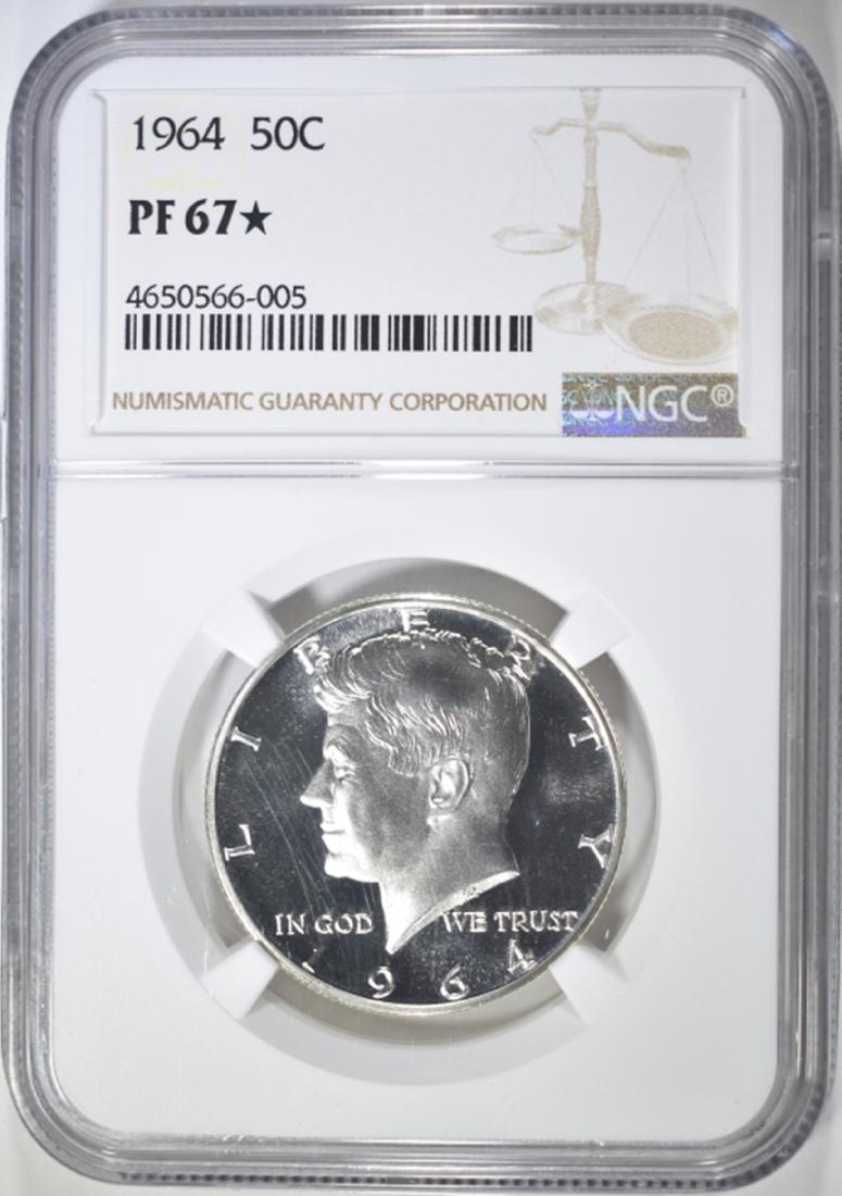 1964 NGC PF67* KENNEDY HALF DOLLAR (1 of 4)