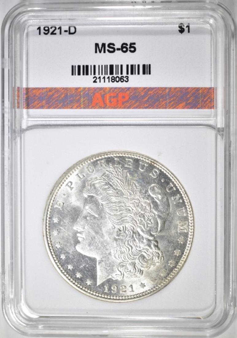 1921-D MORGAN DOLLAR, APG GEM BU: WE SHIP WITHIN 48 HOURS OF PAYMENT ESTIMATE $200 - $225.