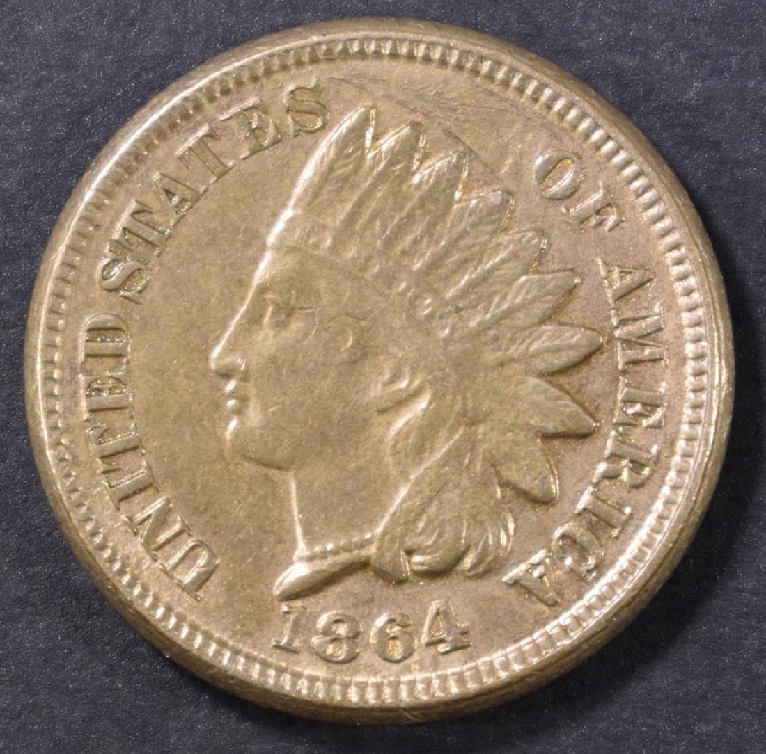 1864 INDIAN CENT  CH AU (1 of 2)