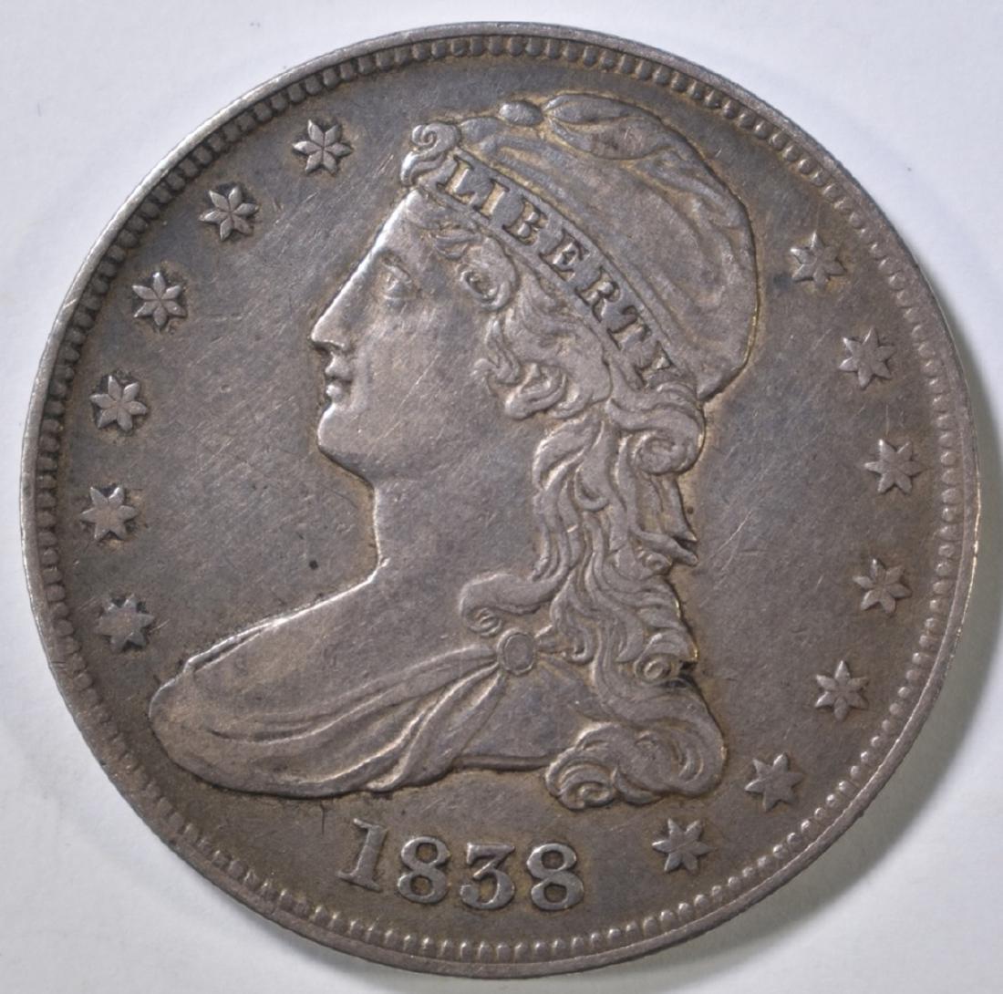 1838 BUST HALF DOLLAR XF (1 of 2)