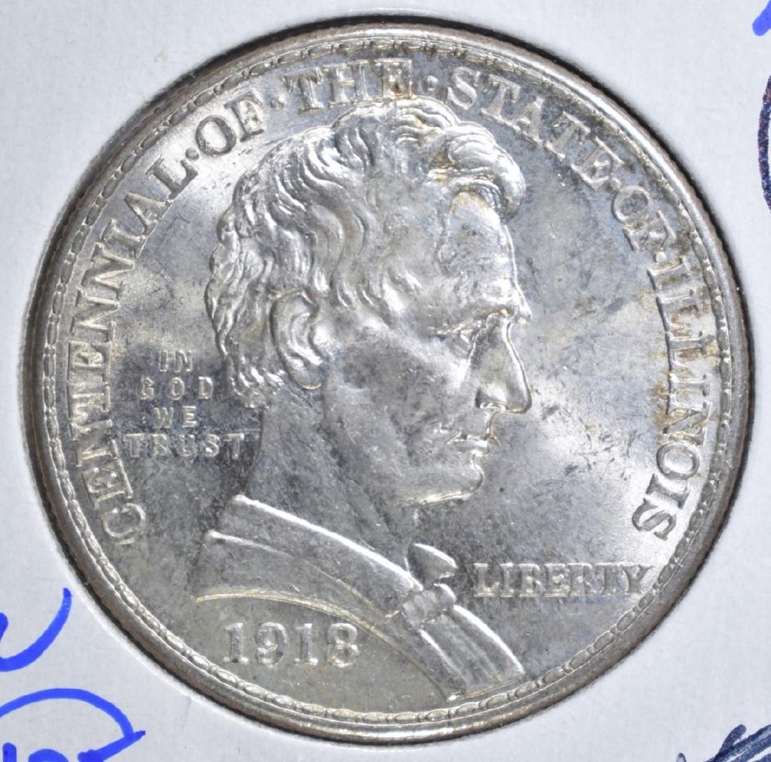 1918 LINCOLN COMMEM HALF DOLLAR  CH BU (1 of 2)