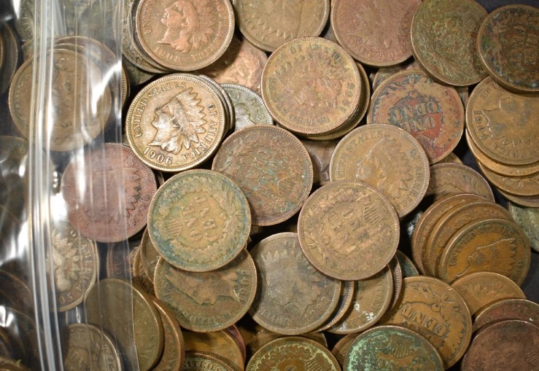 100-MIXED DATE CIRC INDIAN HEAD CENTS (1 of 2)