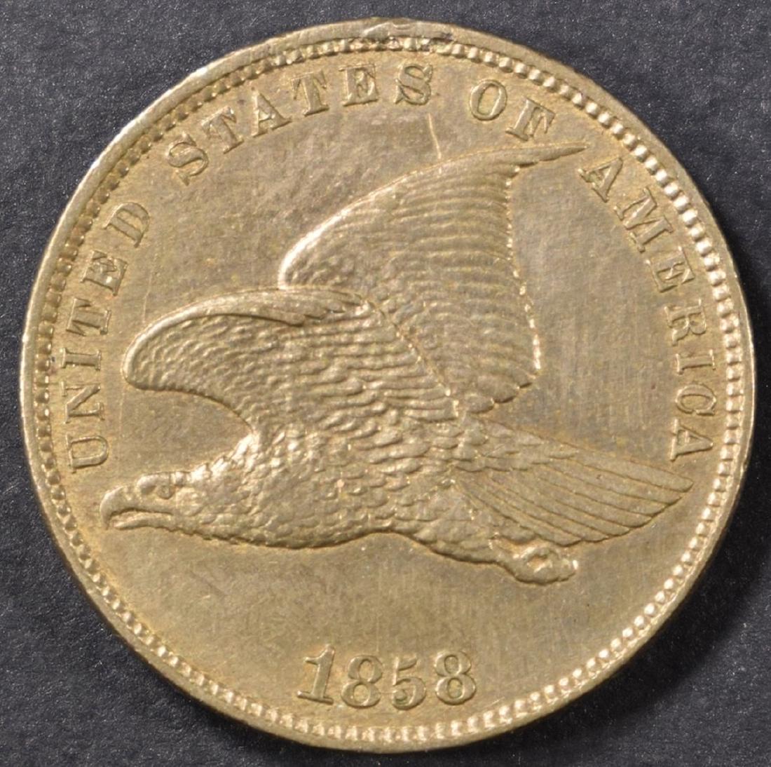 1858 SL FLYING EAGLE CENT BU (1 of 2)
