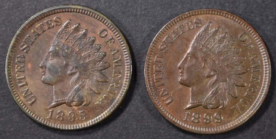 1895 & 99 INDIAN CENTS BU (1 of 2)
