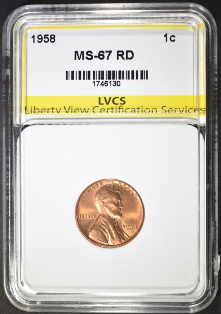 1958 LINCOLN CENT, LVCS SUPERB GEM BU (1 of 4)