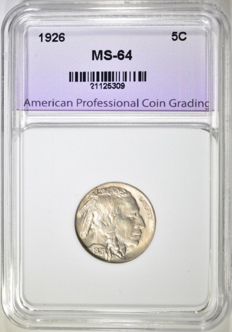 1926 BUFFALO NICKEL, APCG CH/GEM BU (1 of 4)