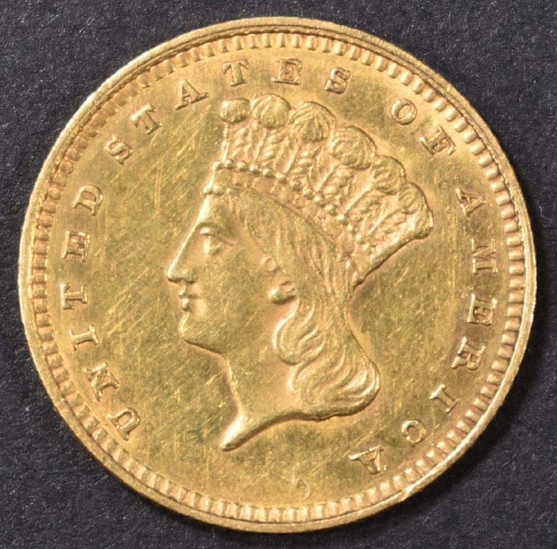 1862 GOLD DOLLAR BU (1 of 2)