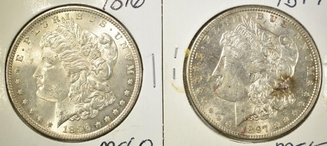 1896 & 1897 CH BU MORGAN DOLLARS (1 of 2)