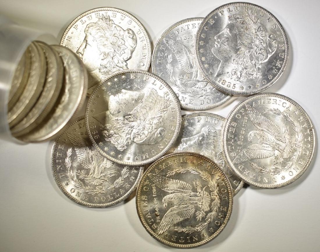 (13) 1885-O MORGAN DOLLARS: WEEKLY COIN & CURRENCY AUCTIONS ESTIMATE $750 - $800.
