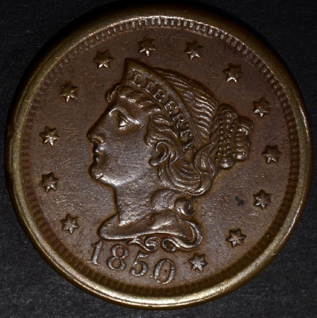 1850 LARGE CENT, AU/BU (1 of 2)