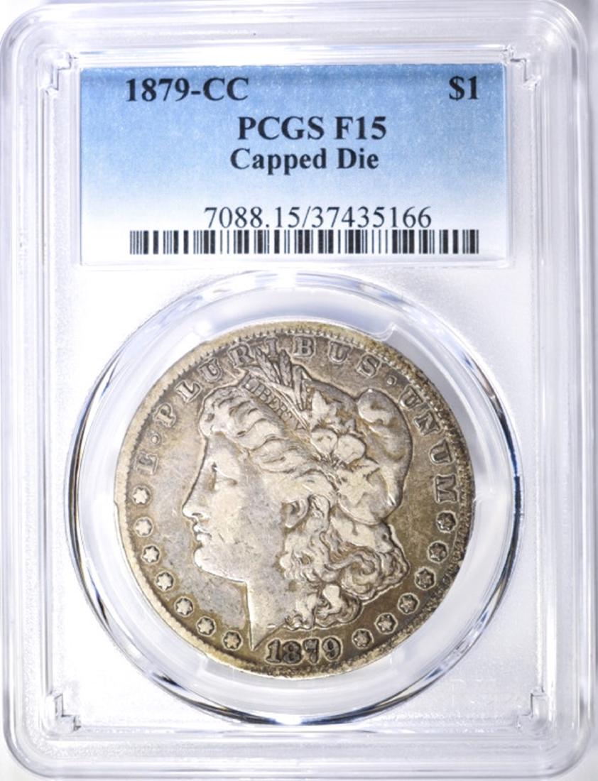 1879-CC CAPPED DIE MORGAN DOLLAR PCGS F-15 (1 of 4)