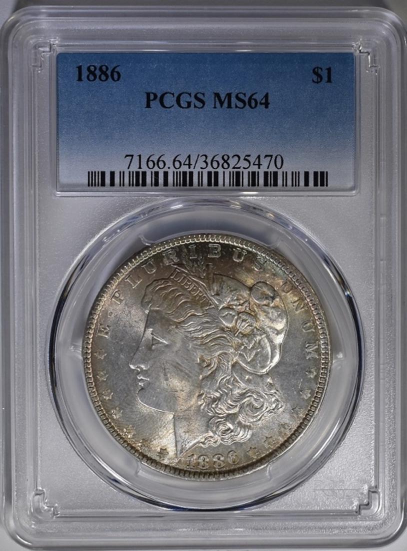 1886 MORGAN DOLLAR PCGS MS-64 (1 of 4)