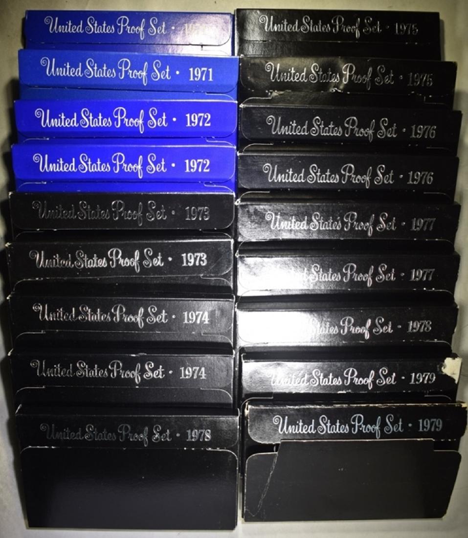 2-EACH 1971-79 U.S. PROOF SETS ORIG PACKAGING (1 of 3)