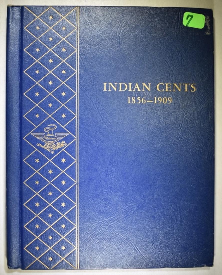 PARTIAL SET OF INDIAN CENTS 1882-1909 IN ALBUM (1 of 2)