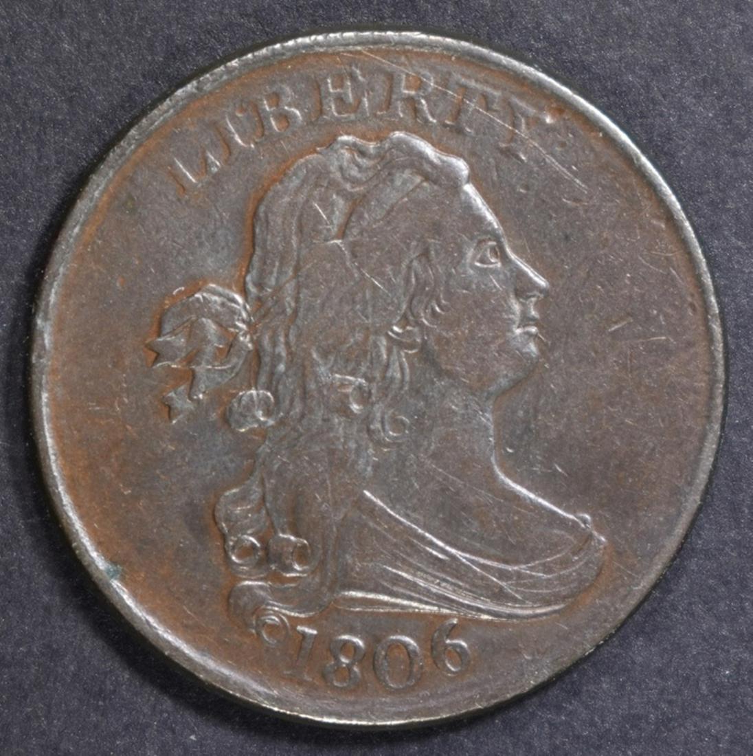 1806 HALF CENT  XF/AU (1 of 2)