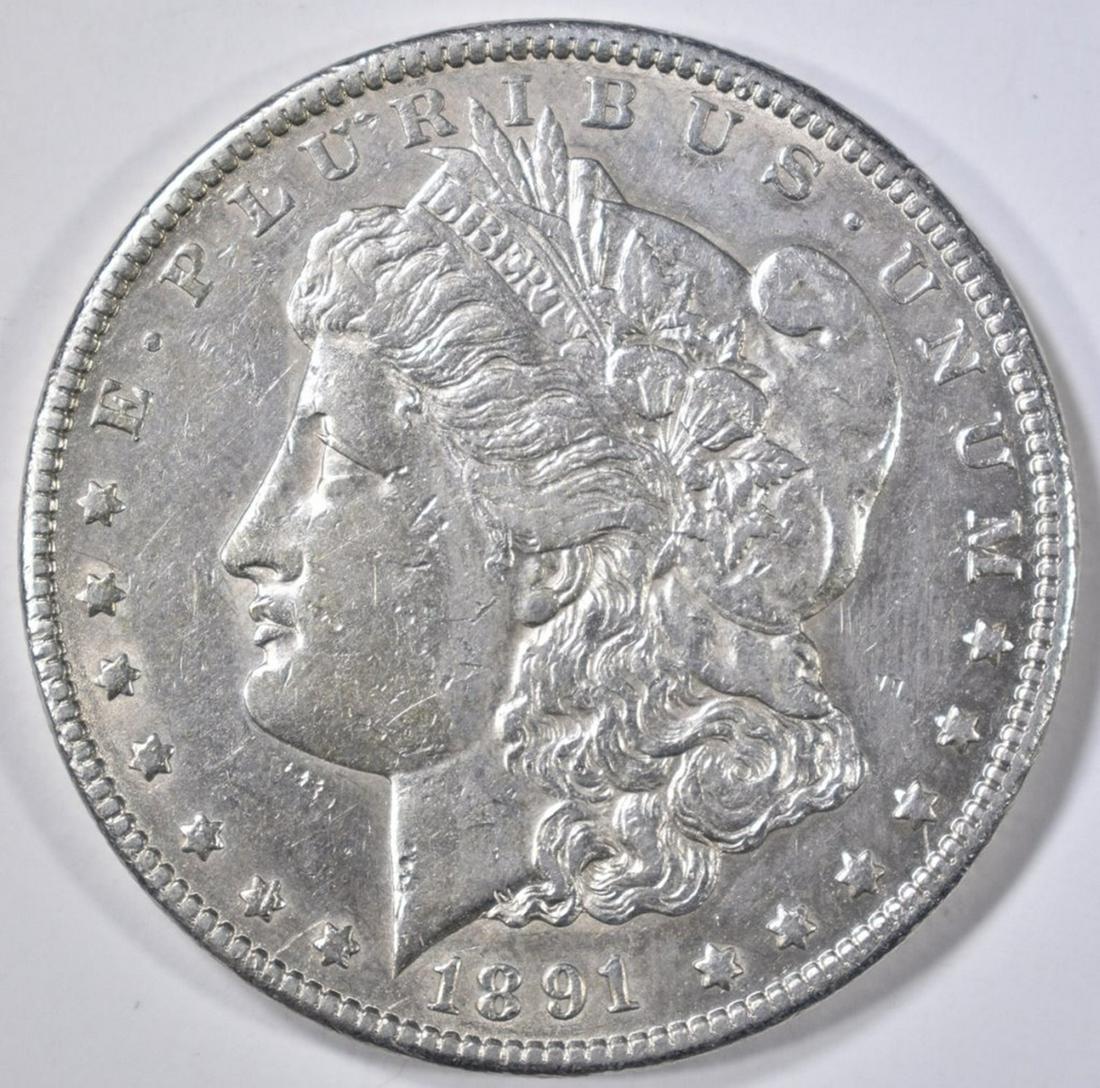 1891-CC MORGAN DOLLAR  AU (1 of 2)