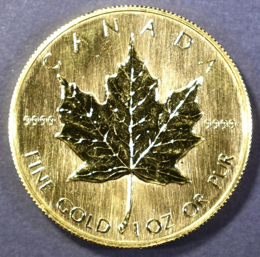 1985 ONE OUNCE .9999 GOLD CANADA MAPLE LEAF (1 of 2)