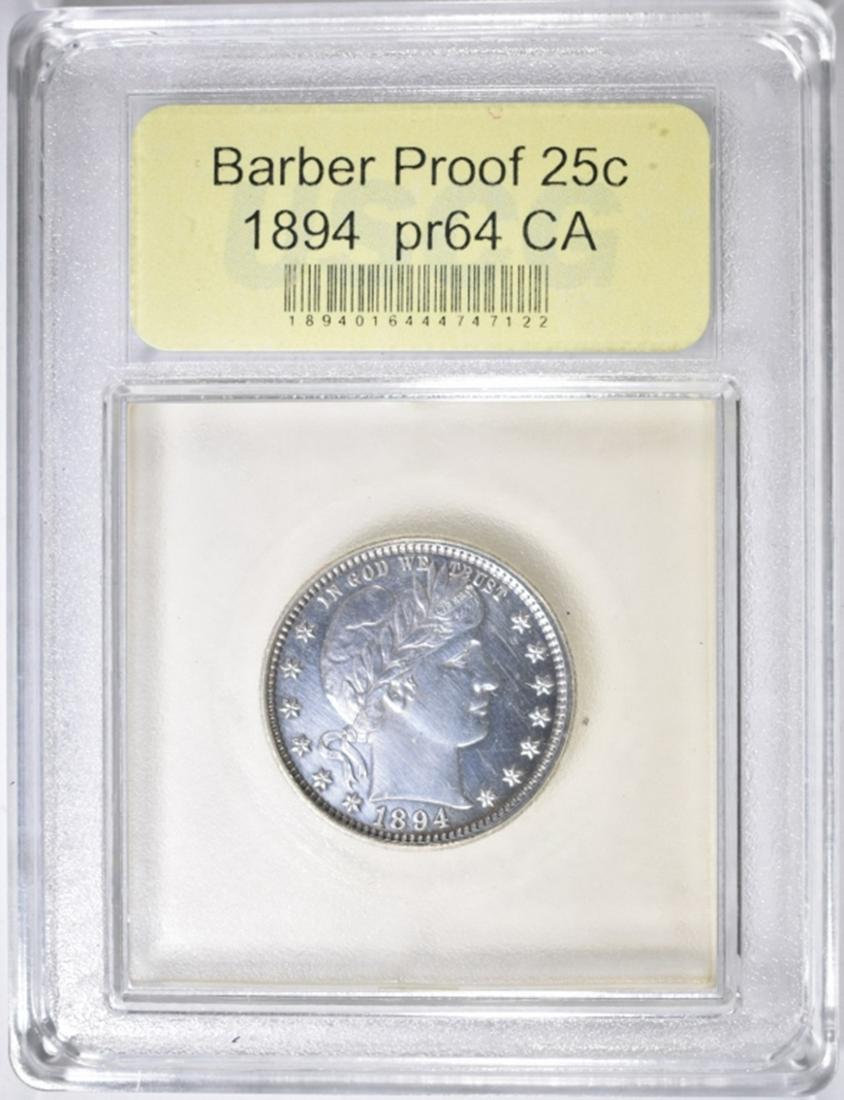 1894 BARBER QUARTER  USCG PR-64 CA (1 of 4)