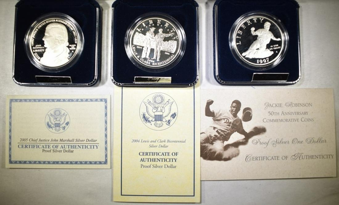 MODERN PROOF COMMEM SILVER DOLLARS (1 of 3)