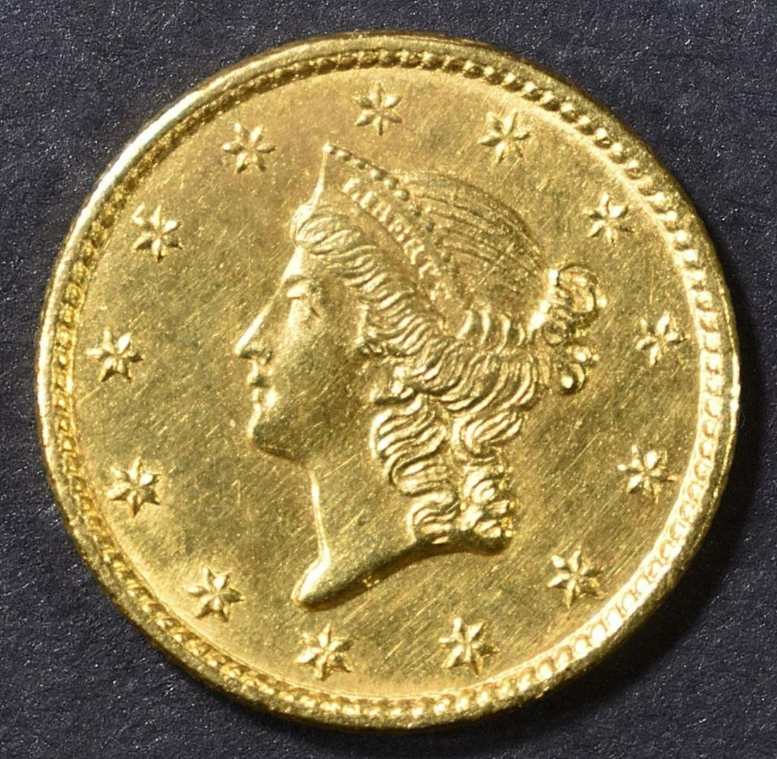1851-C $1 GOLD LIBERTY BU: WEEKLY COIN & CURRENCY AUCTIONS ESTIMATE $3000 - $4000.
