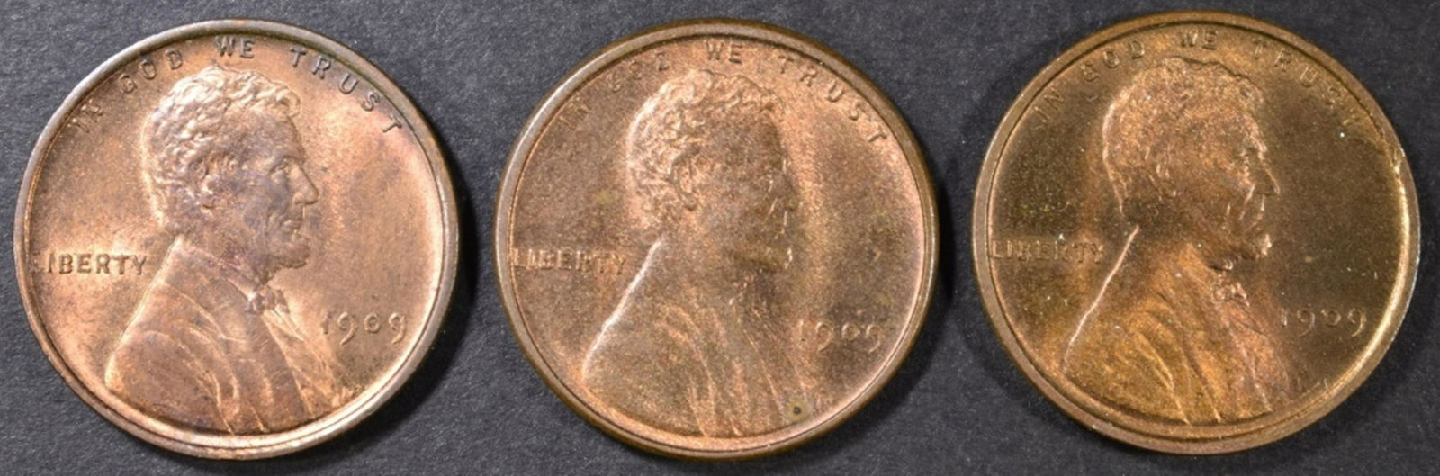 3 1909 VDB LINCOLN CENTS  CH BU (1 of 2)