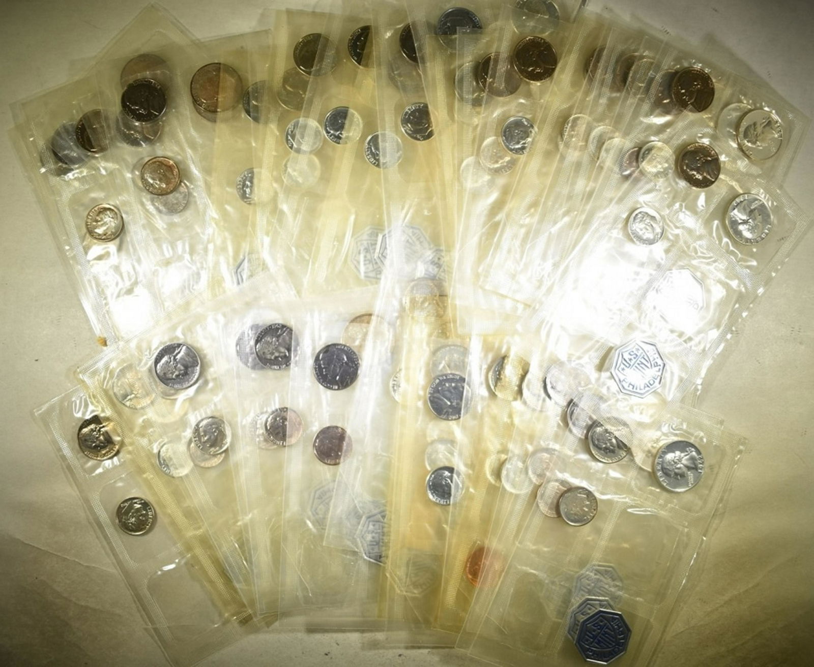 40-1962 U.S.  PROOF SETS: MISSING CENT & HALVES (1 of 2)