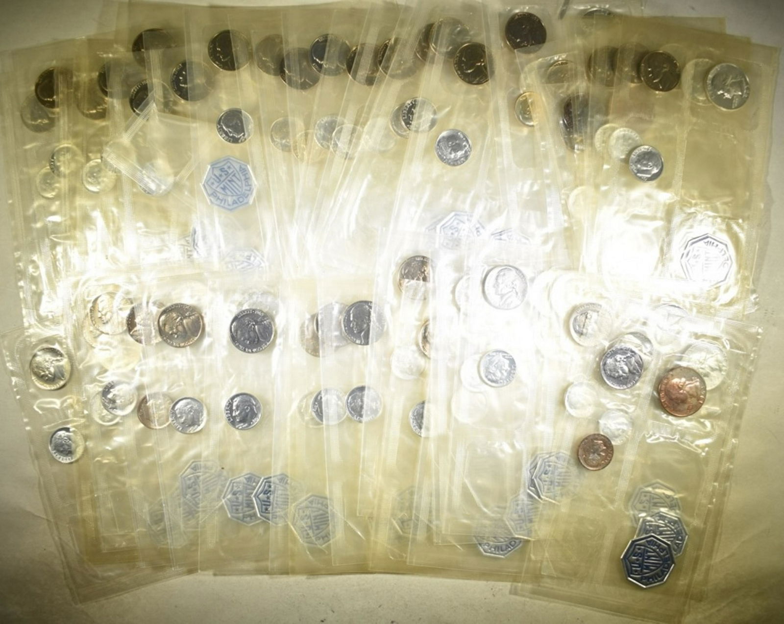 40-1963 U.S. PROOF SETS: MISSING CENT & HALVES (1 of 2)