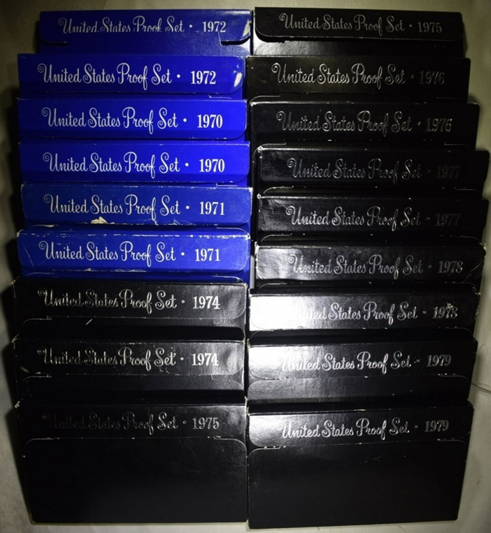 U.S. PROOF SETS FROM THE 1970'S (1 of 3)