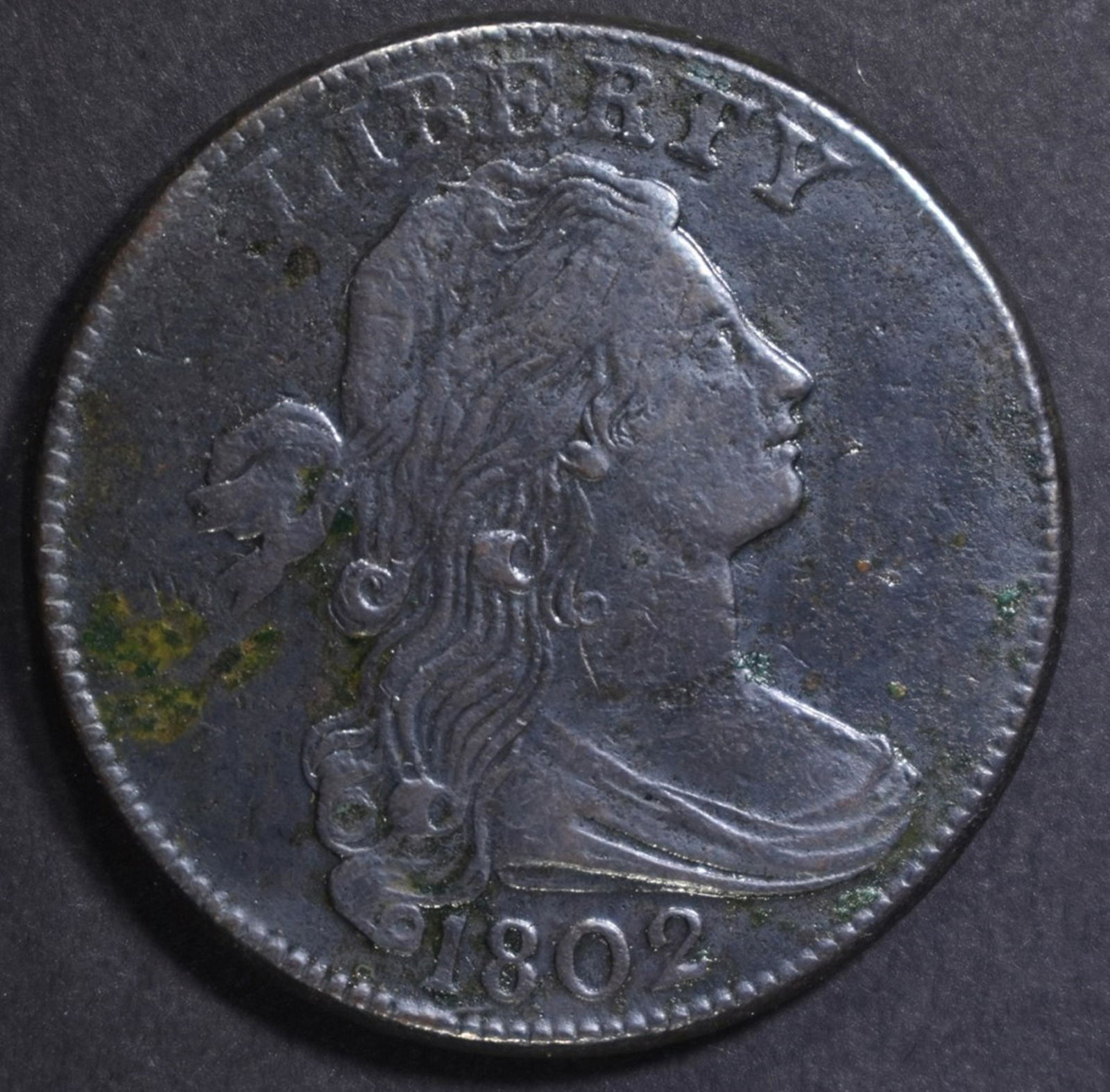 1802 LARGE CENT   XF  SOME CORROSION (1 of 2)