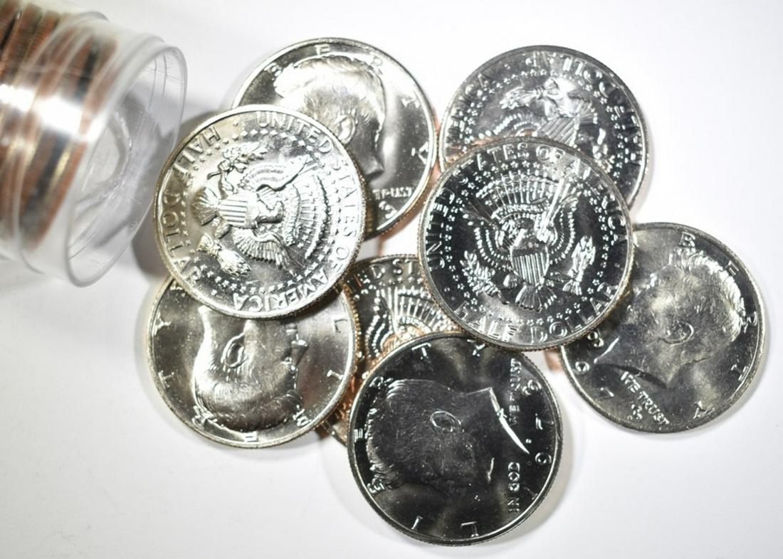 BU KENNEDY HALF DOLLAR ROLL LOT: (1 of 2)