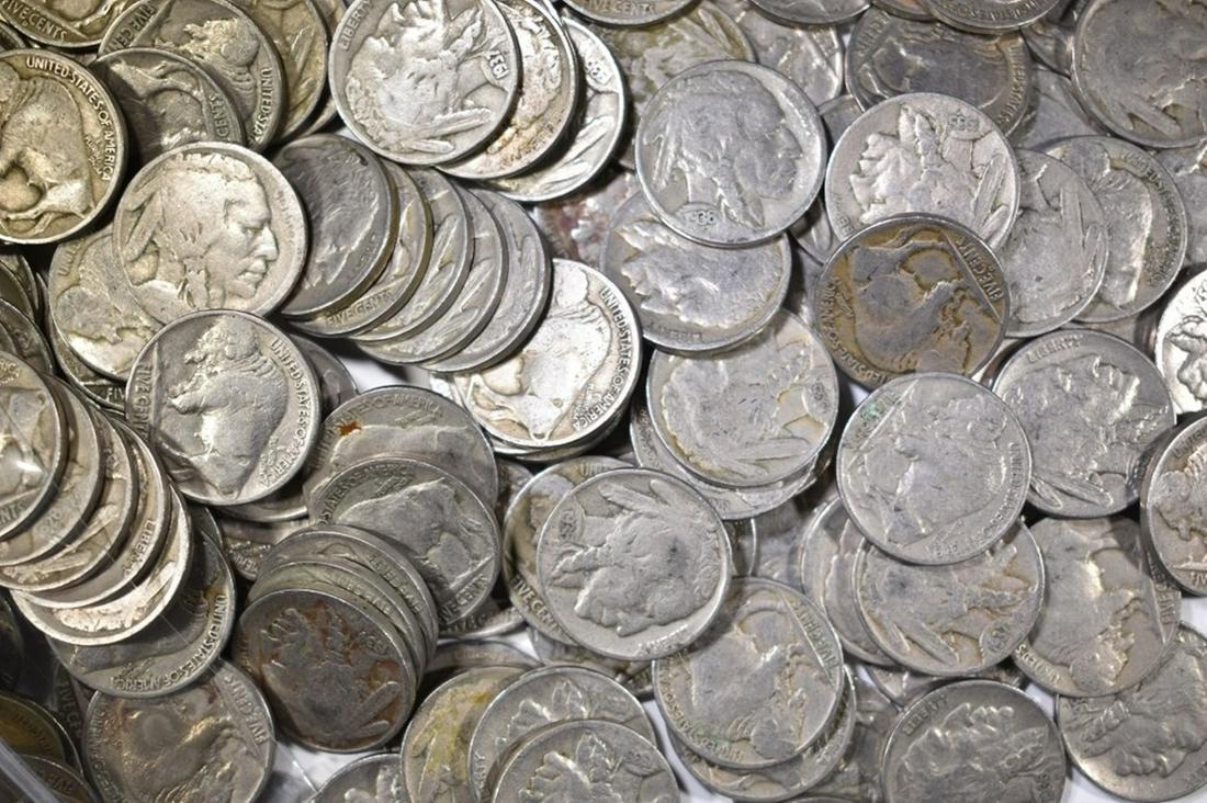 150-MIXED DATE CIRC BUFFALO NICKELS (1 of 2)