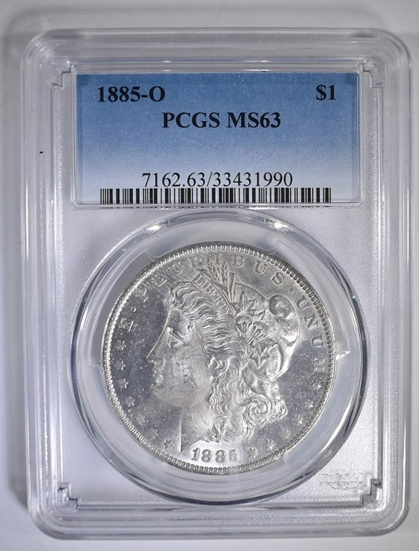 1885-O MORGAN DOLLAR PCGS MS-63 (1 of 4)
