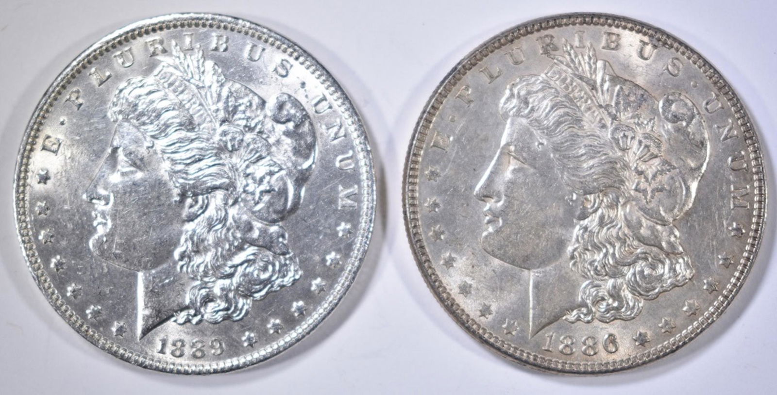 1886 & 1889 CH BU MORGAN DOLLARS (1 of 2)