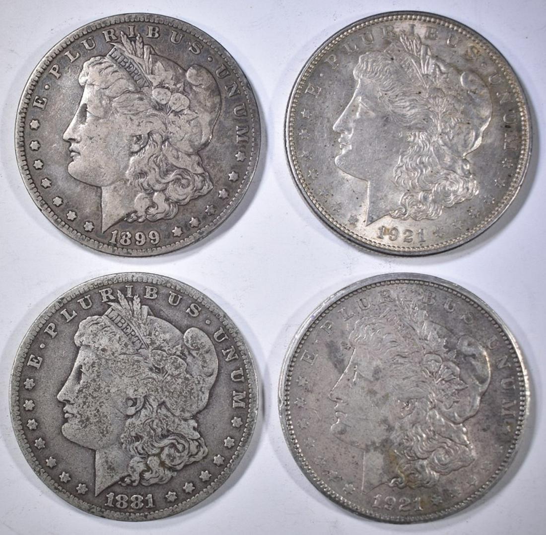 4-CIRC MORGAN DOLLARS: (1 of 2)