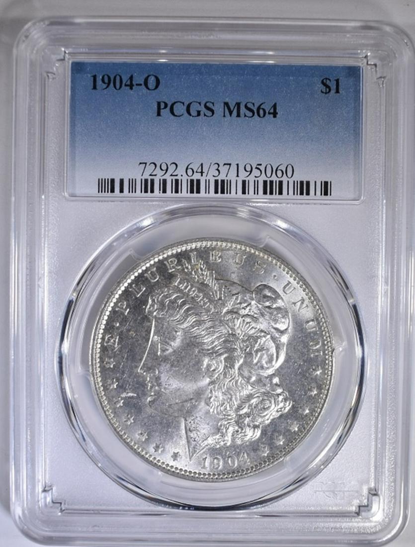 1904-O MORGAN DOLLAR  PCGS  MS-64 (1 of 4)