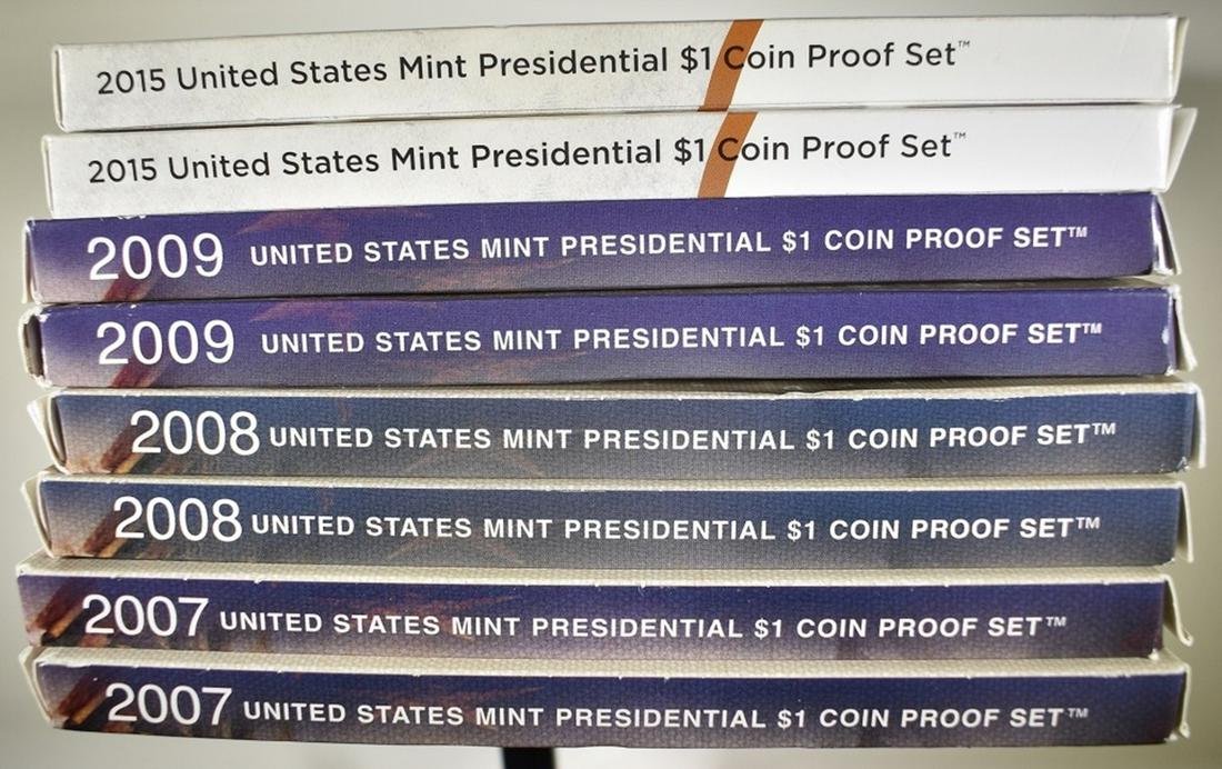 U.S. PRESIDENTIAL DOLLAR PROOF SETS (1 of 3)