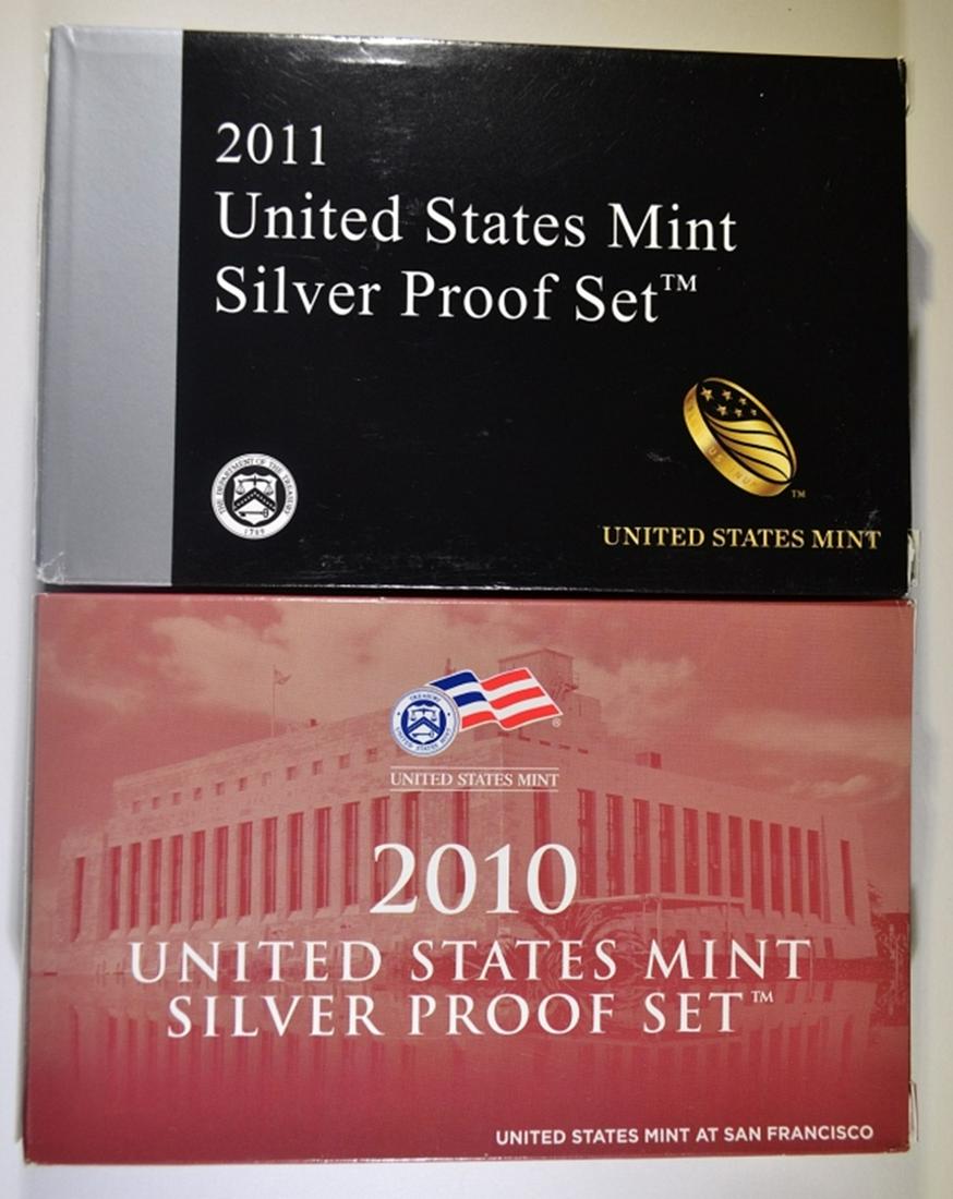 2010 & 2011 U.S. SILVER PROOF SETS (1 of 7)