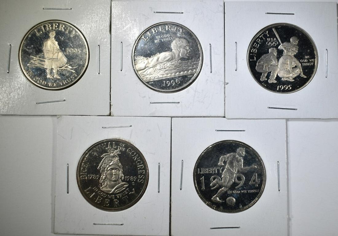 MODERN U.S. COMMEM HALF DOLLARS: (1 of 2)