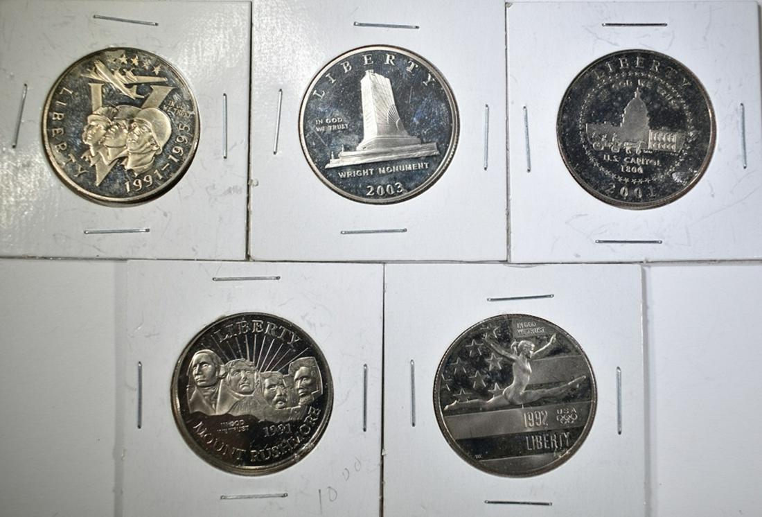 MODERN U.S. COMMEM HALF DOLLARS: (1 of 2)