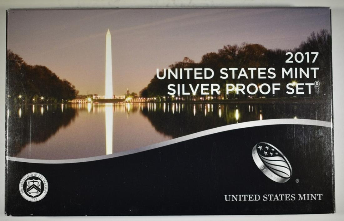 2017 U.S. SILVER PROOF SET: ORIG PACKAGING ESTIMATE $60 - $70.