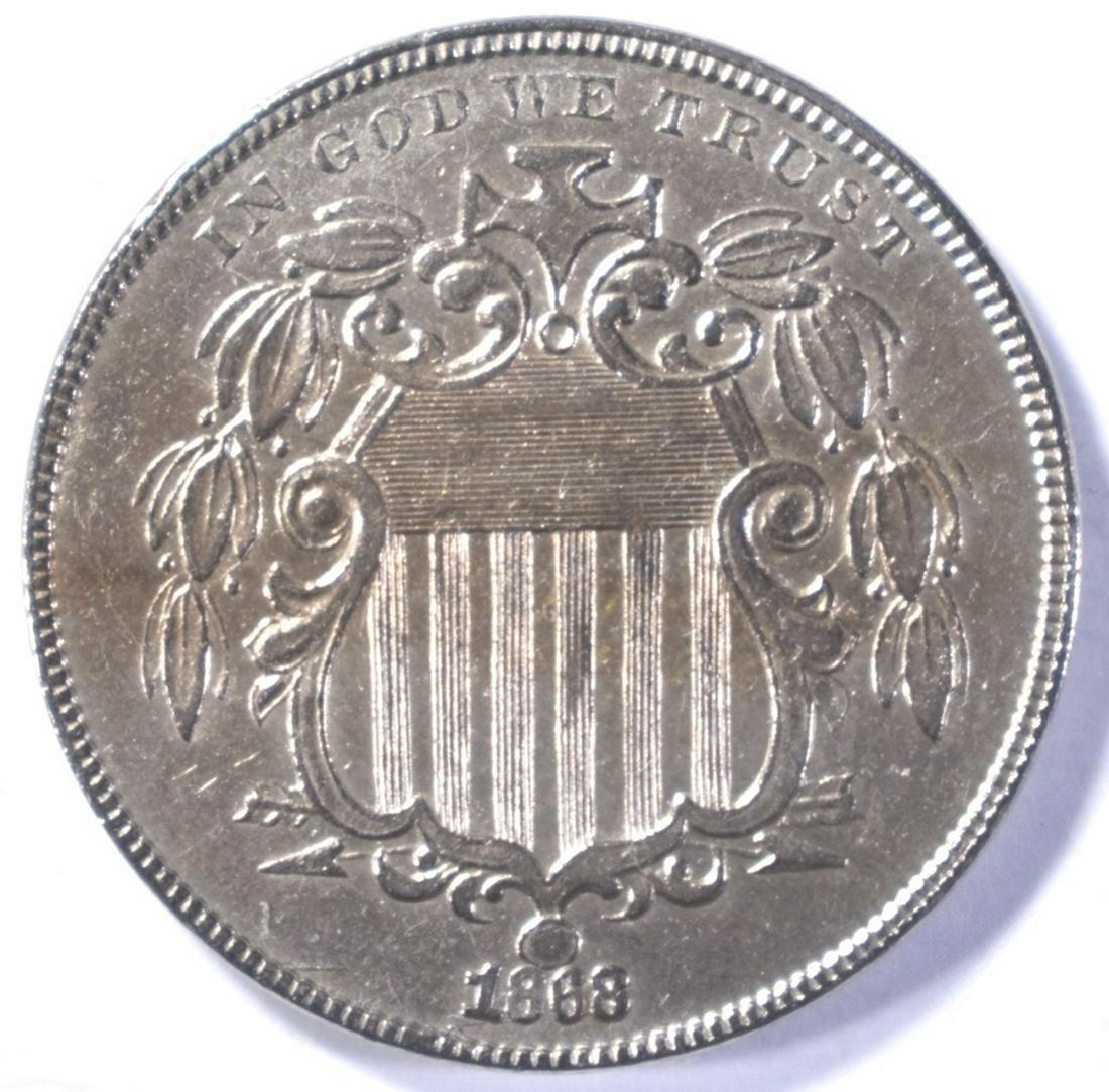 1868 SHIELD NICKEL  CH BU (1 of 2)