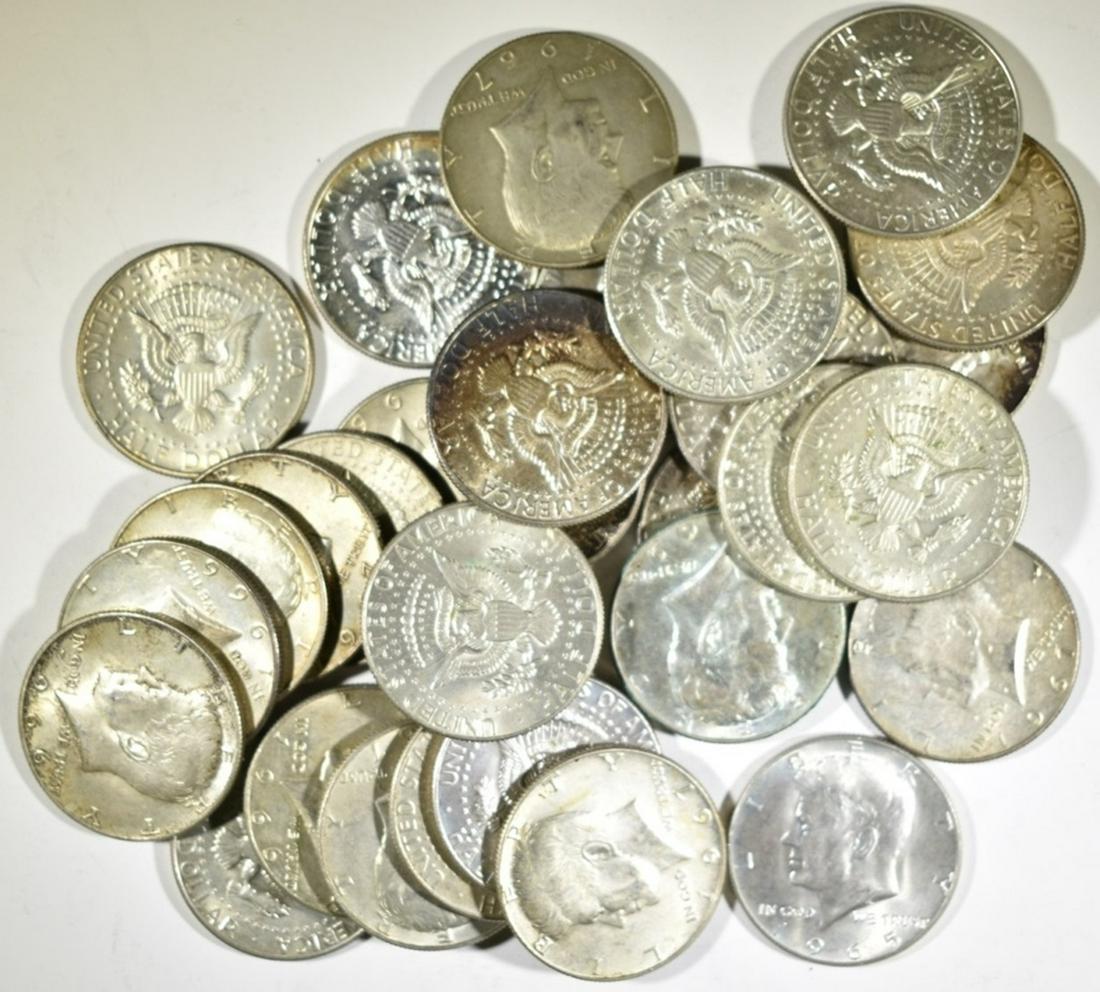 30-CIRC 40% SILVER KENNEDY HALF DOLLARS (1 of 1)