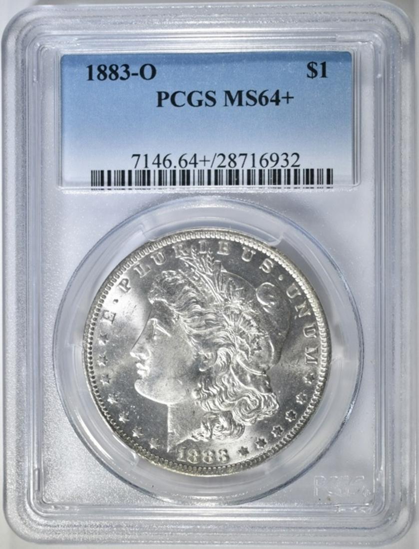 1883-O MORGAN DOLLAR PCGS MS-64+: WEEKLY COIN & CURRENCY AUCTIONS ESTIMATE $90 - $110.