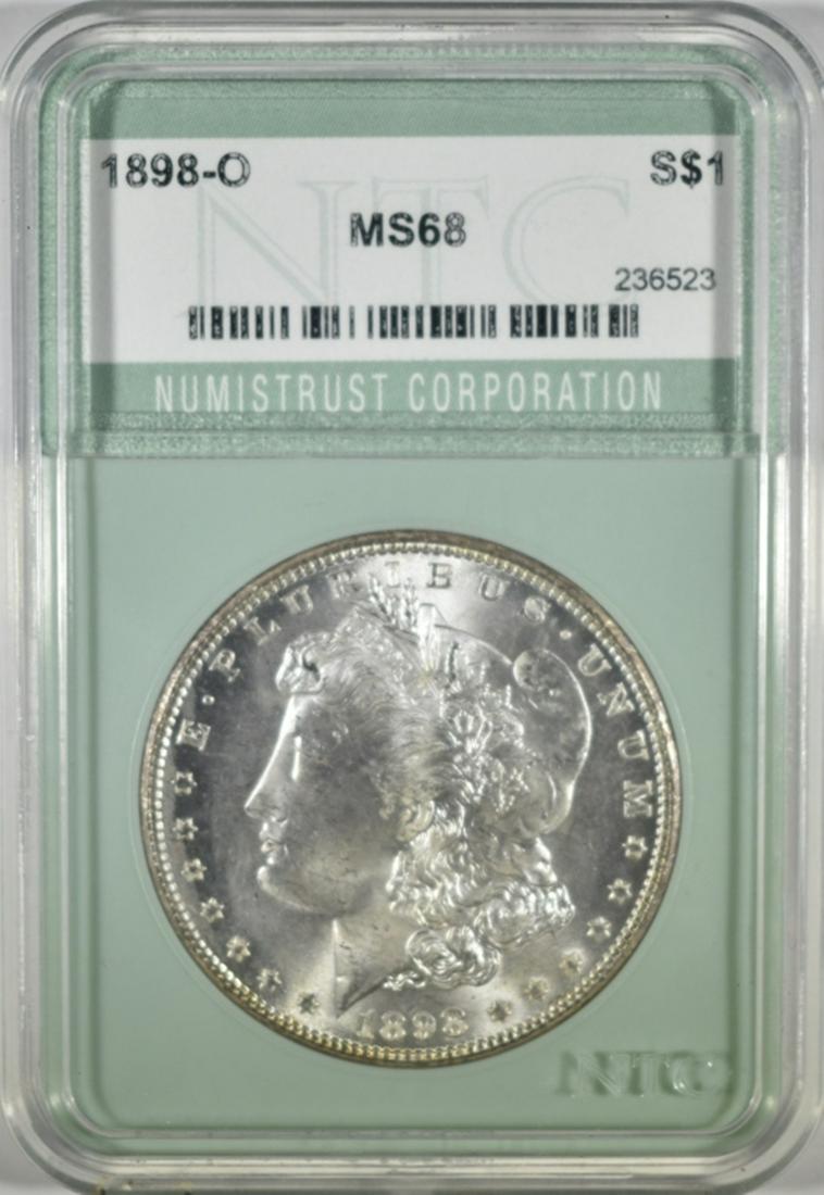 1898-O MORGAN DOLLAR NTC SUPERB GEM BU (1 of 4)