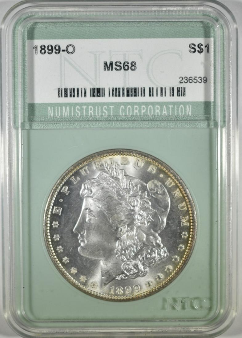 1899-O MORGAN DOLLAR NTC SUPERB GEM BU (1 of 4)