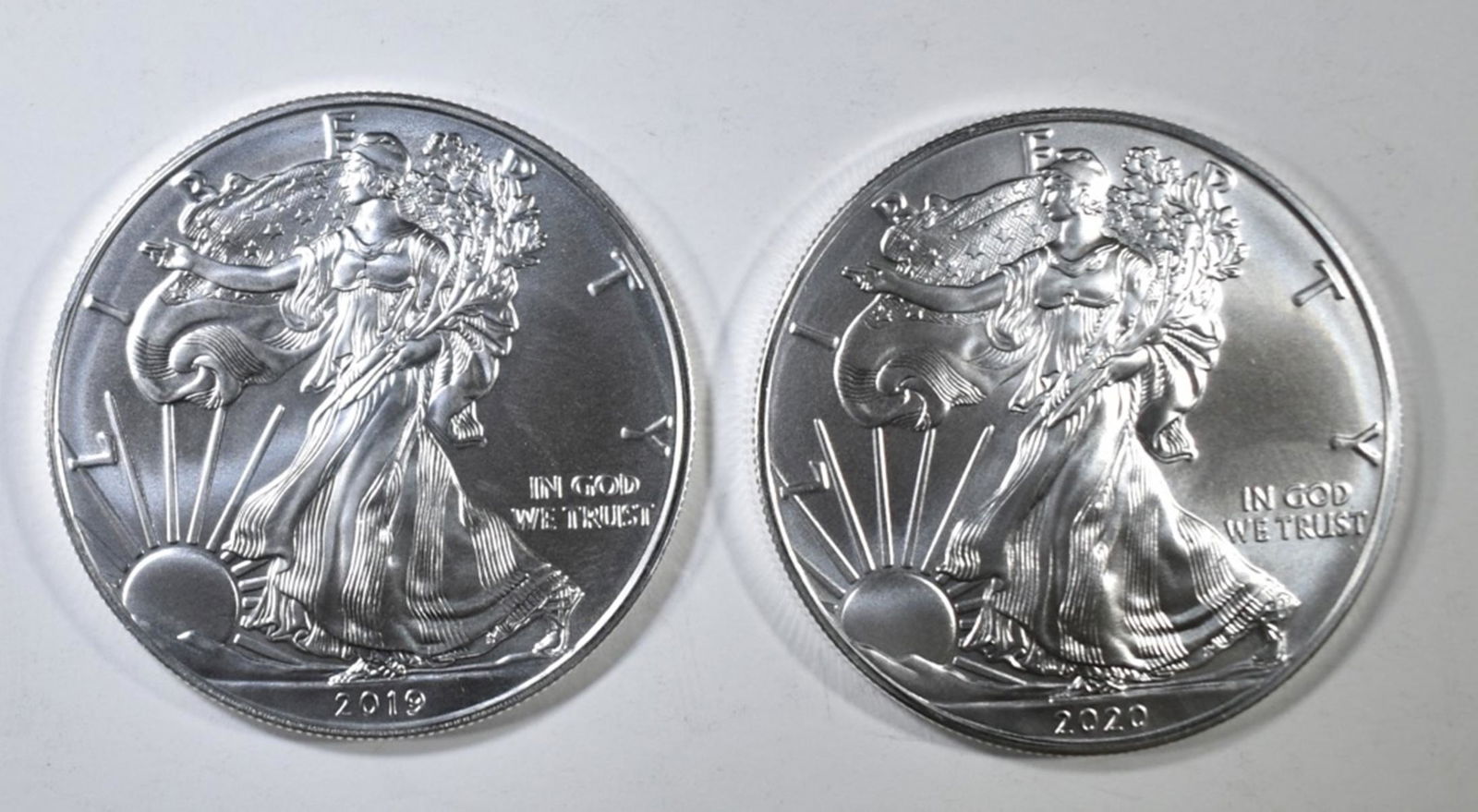 2019 & 2020 GEM MBU AMERICAN SILVER EAGLES (1 of 2)