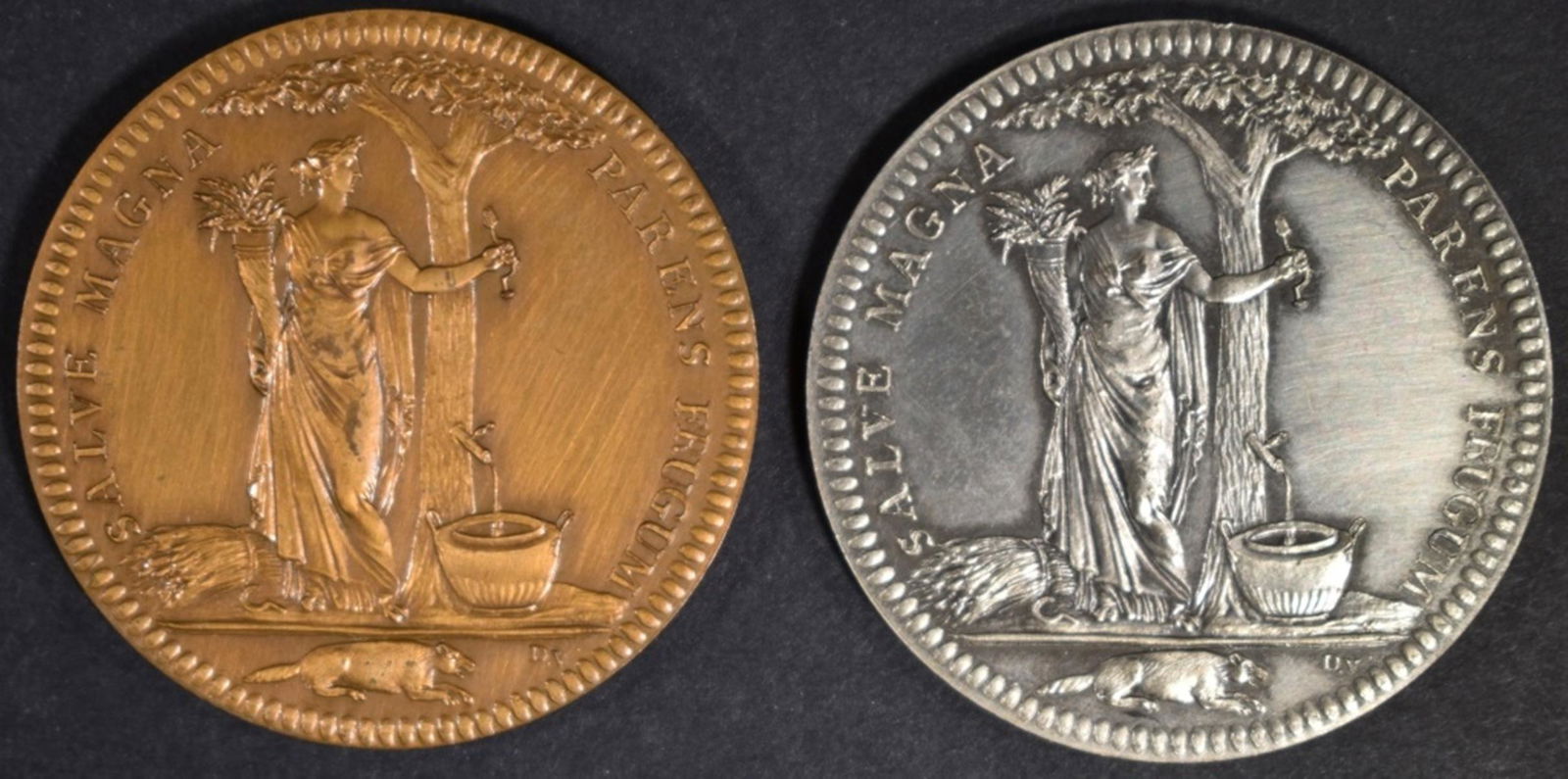 LOT OF 2 FG CASTORLAND MEDALS (1 of 2)